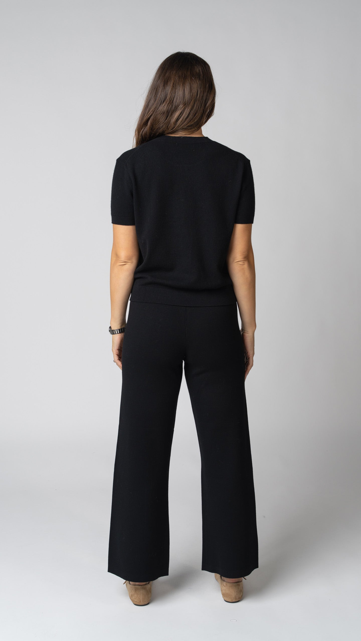 Mara Merino Cashmere Short Sleeve Sweater