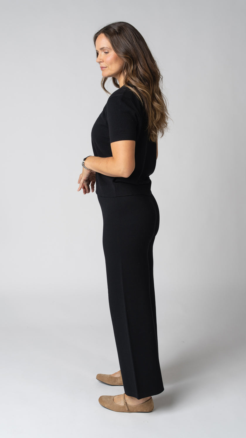 Mara Merino Cashmere Short Sleeve Sweater