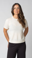 Mara Merino Cashmere Short Sleeve Sweater