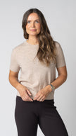 Mara Merino Cashmere Short Sleeve Sweater