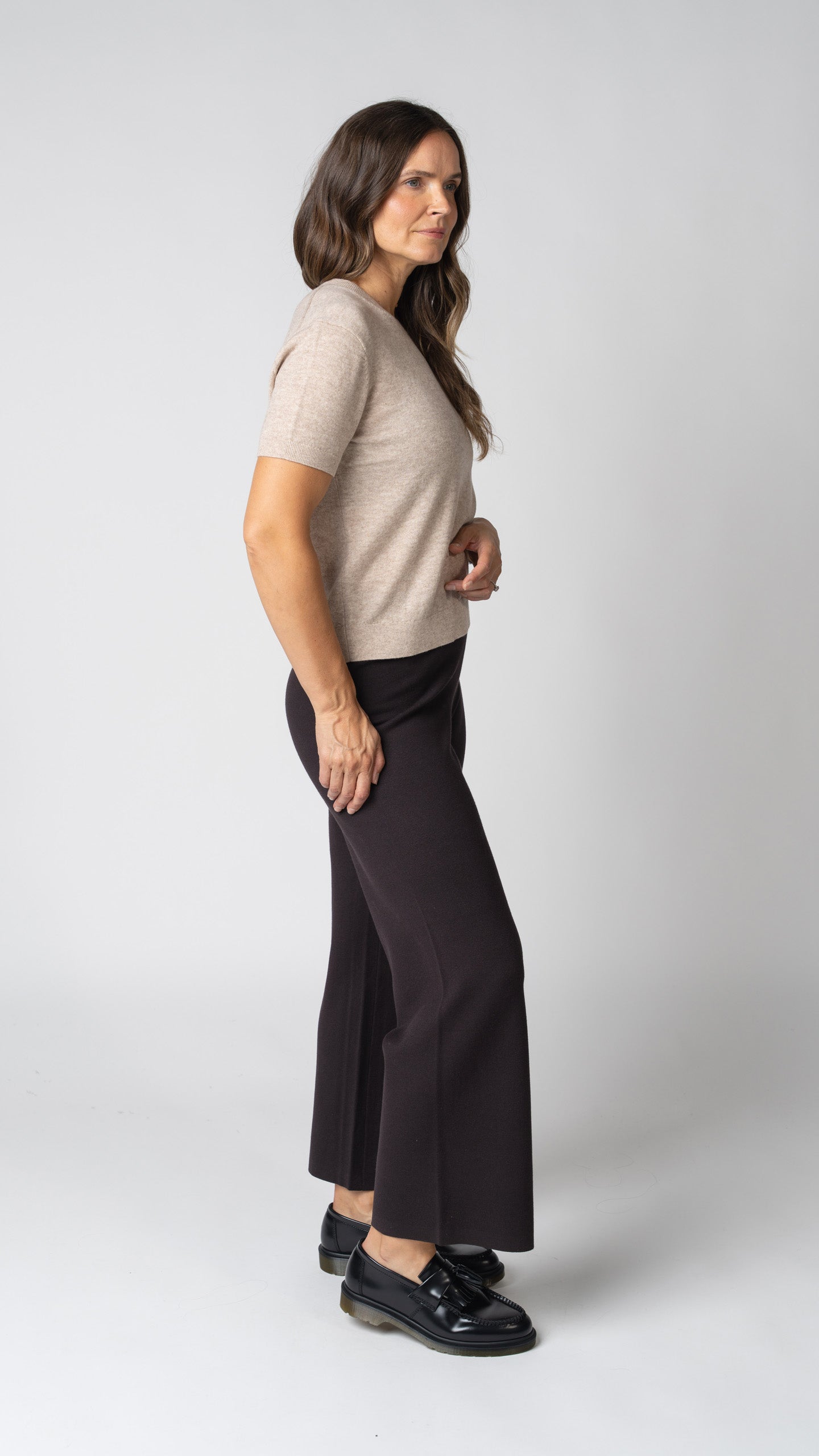 Mara Merino Cashmere Short Sleeve Sweater