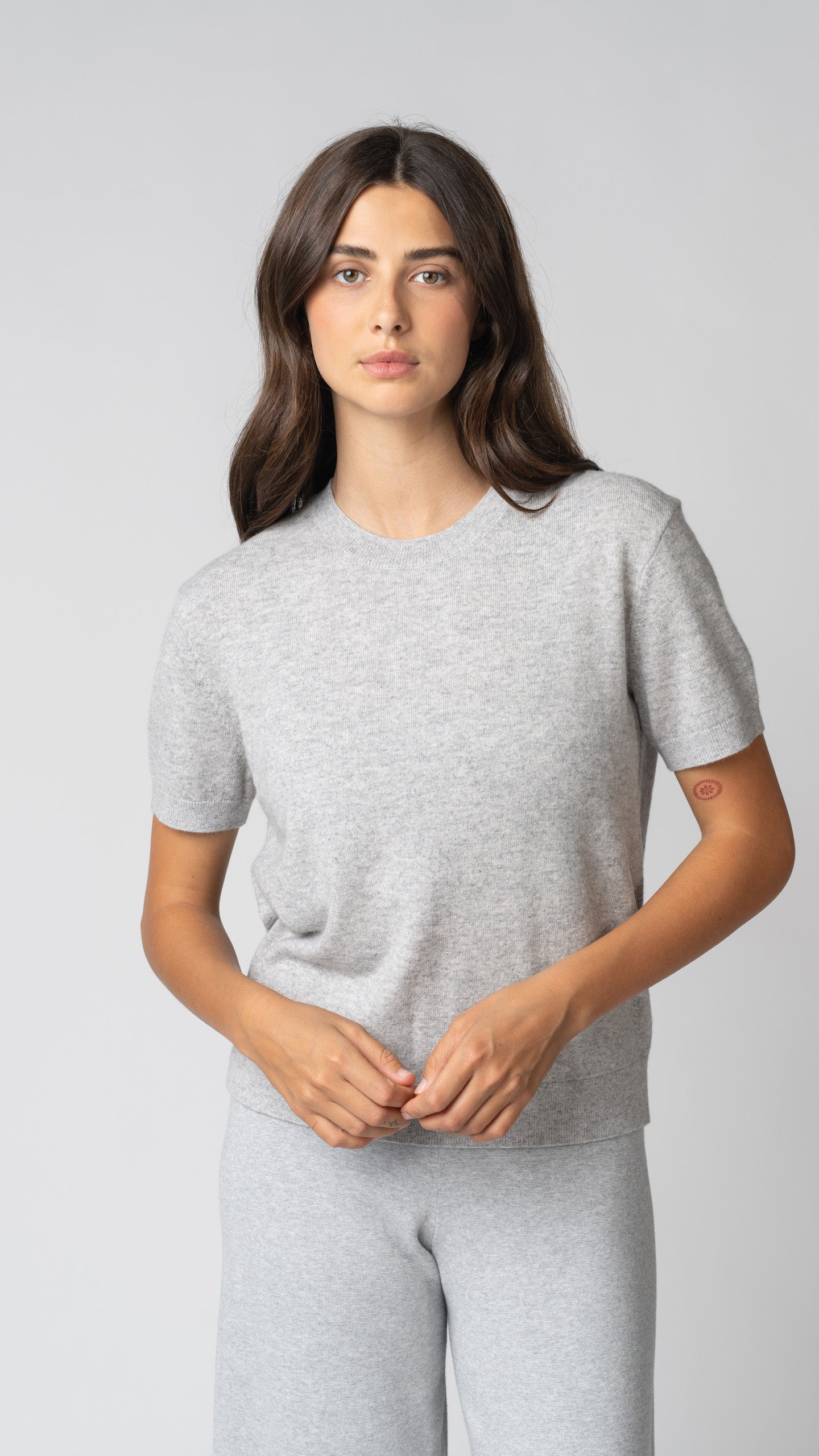 Mara Merino Cashmere Short Sleeve Sweater